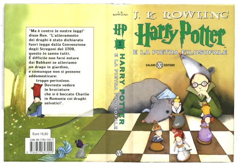 Italy: 'Harry Potter a la Pietra Filosofale' book cover